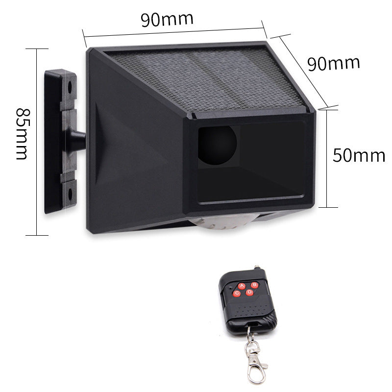 Solar Infrared Alarm Lamp – Motion Sensor with Remote Control