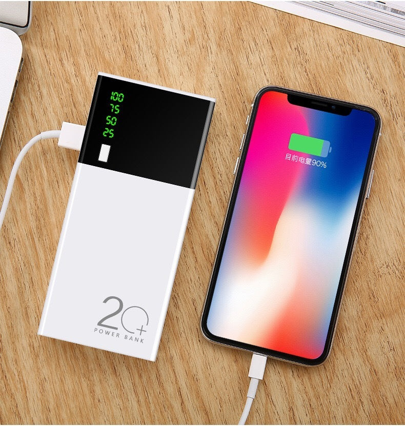 20000mAh Portable Power Bank – Fast Charging & Customizable Design