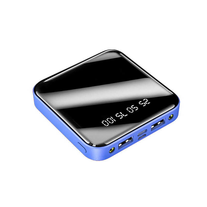 Mini 20000mAh Power Bank – Portable with Mirror & Digital Display