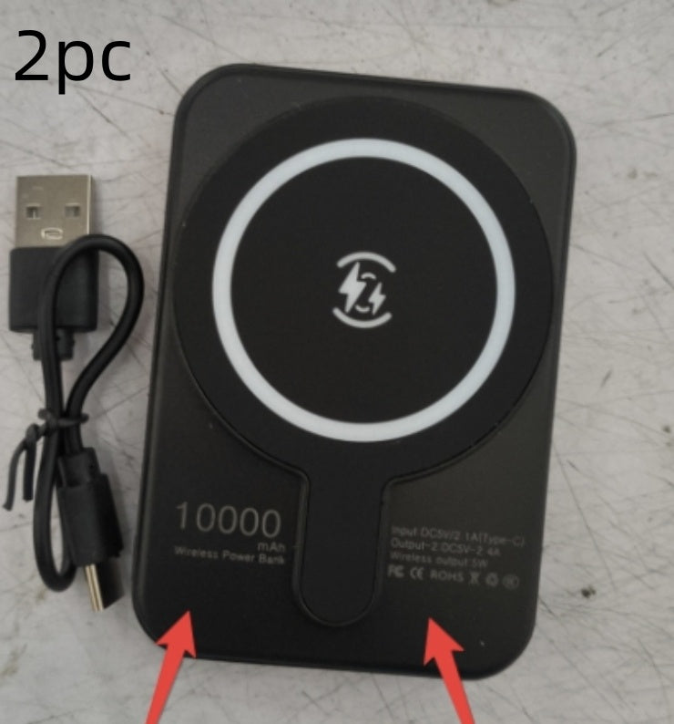 Mini Magnetic Wireless Power Bank – 5000mAh Fast Charging