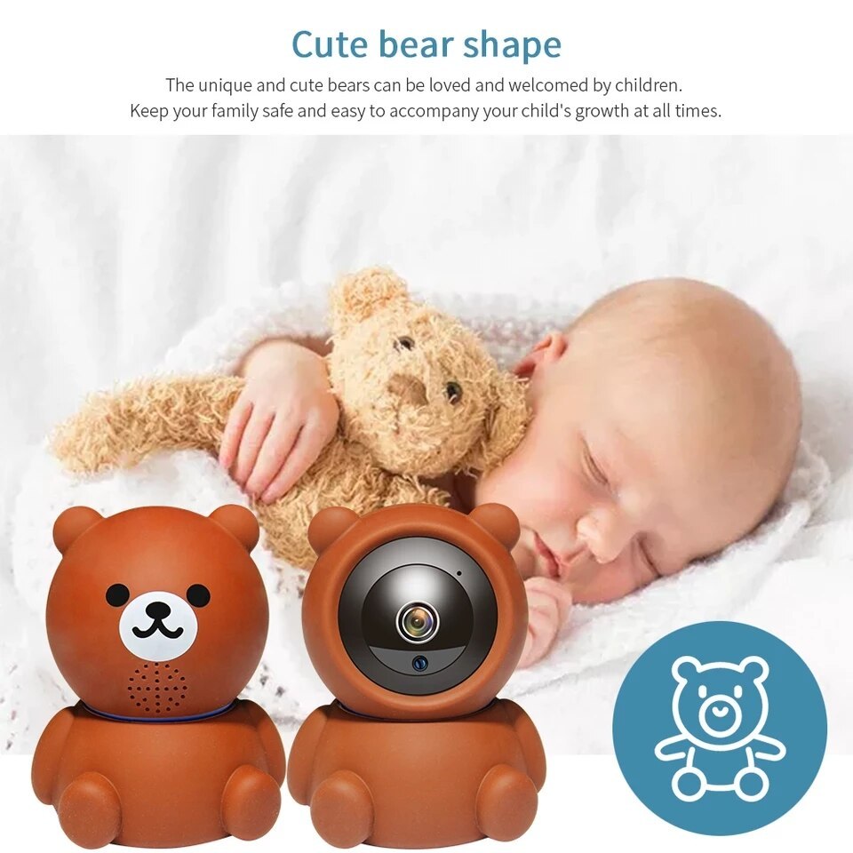 Bear 1080P WiFi IP Camera – Auto Tracking & Night Vision