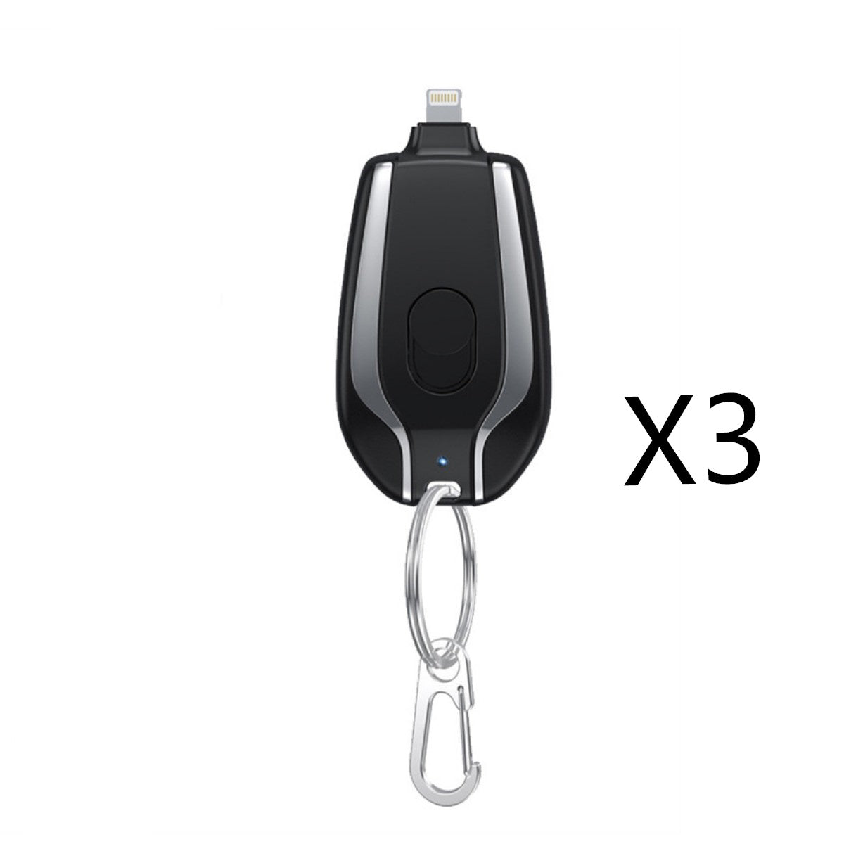 Mini Keychain Power Bank – 1500mAh Type-C Fast Charger