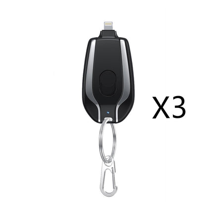 Mini Keychain Power Bank – 1500mAh Type-C Fast Charger