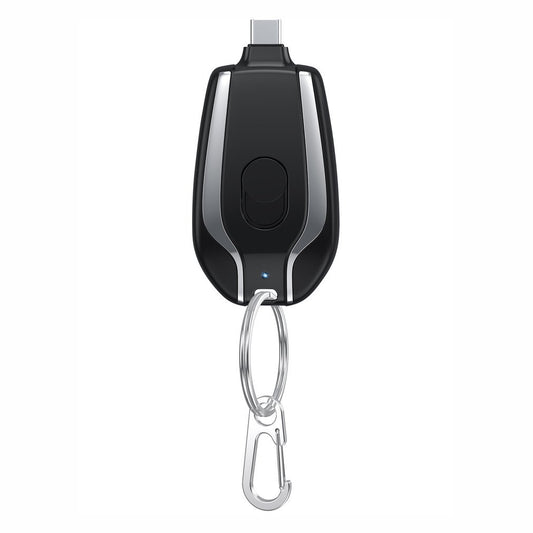 Mini Keychain Power Bank – 1500mAh Type-C Fast Charger
