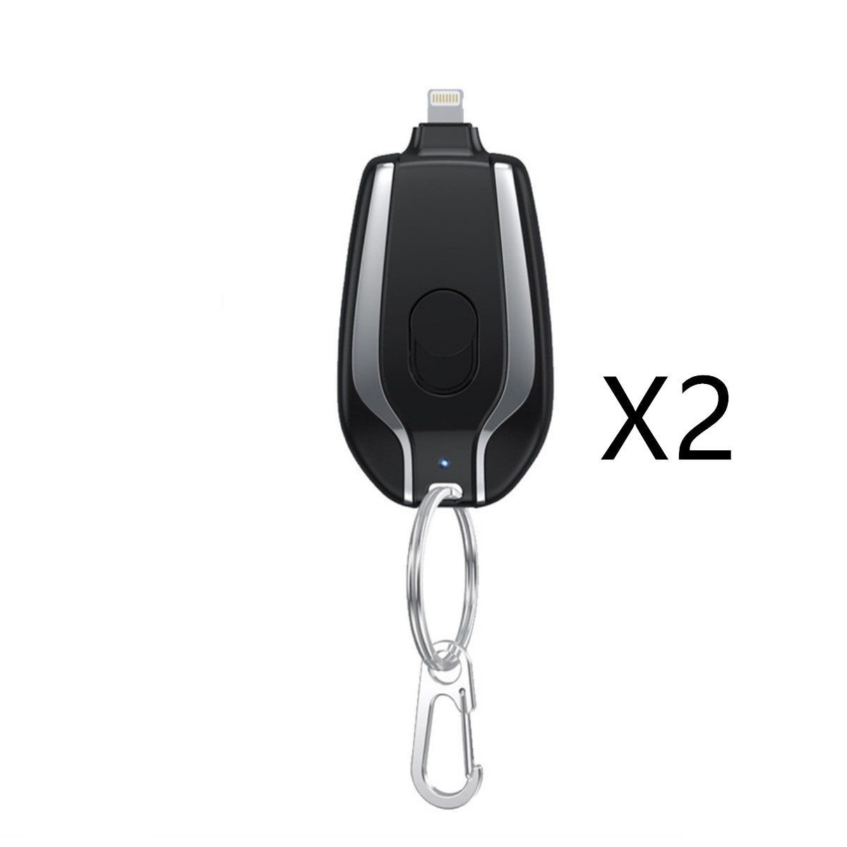Mini Keychain Power Bank – 1500mAh Type-C Fast Charger