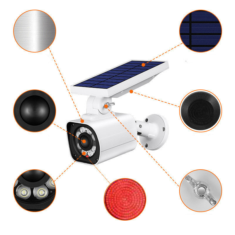 Solar Simulation Camera Light – Outdoor Courtyard Security Lamp