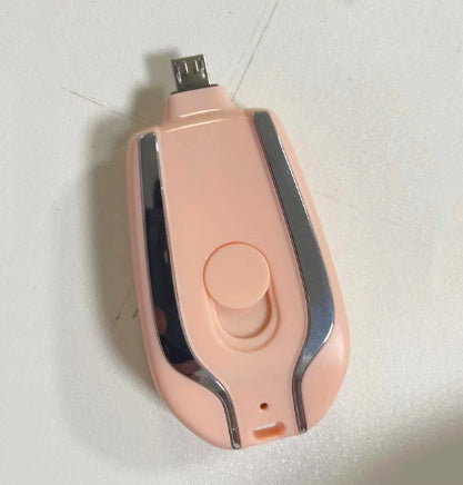 Mini Keychain Power Bank – 1500mAh Type-C Fast Charger