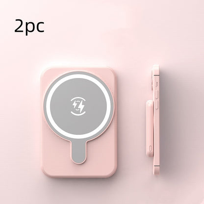 Mini Magnetic Wireless Power Bank – 5000mAh Fast Charging