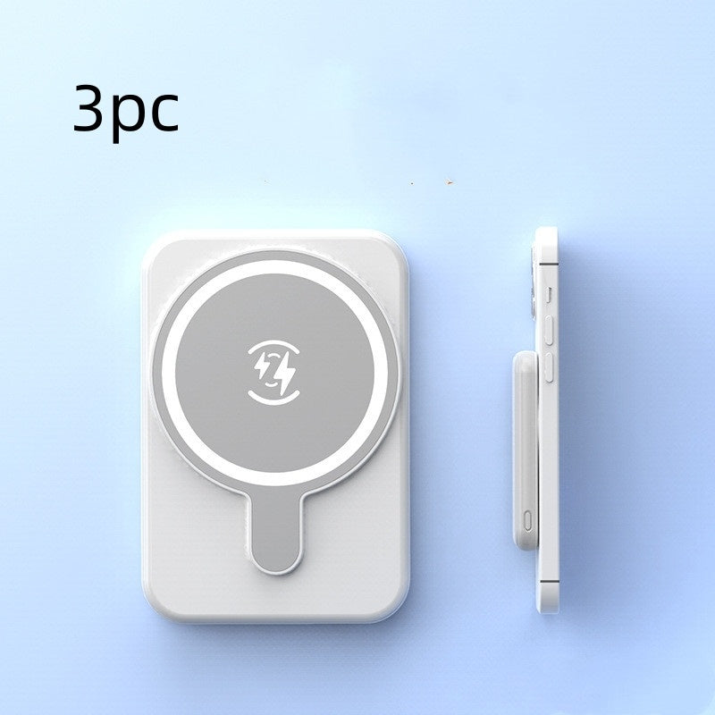 Mini Magnetic Wireless Power Bank – 5000mAh Fast Charging