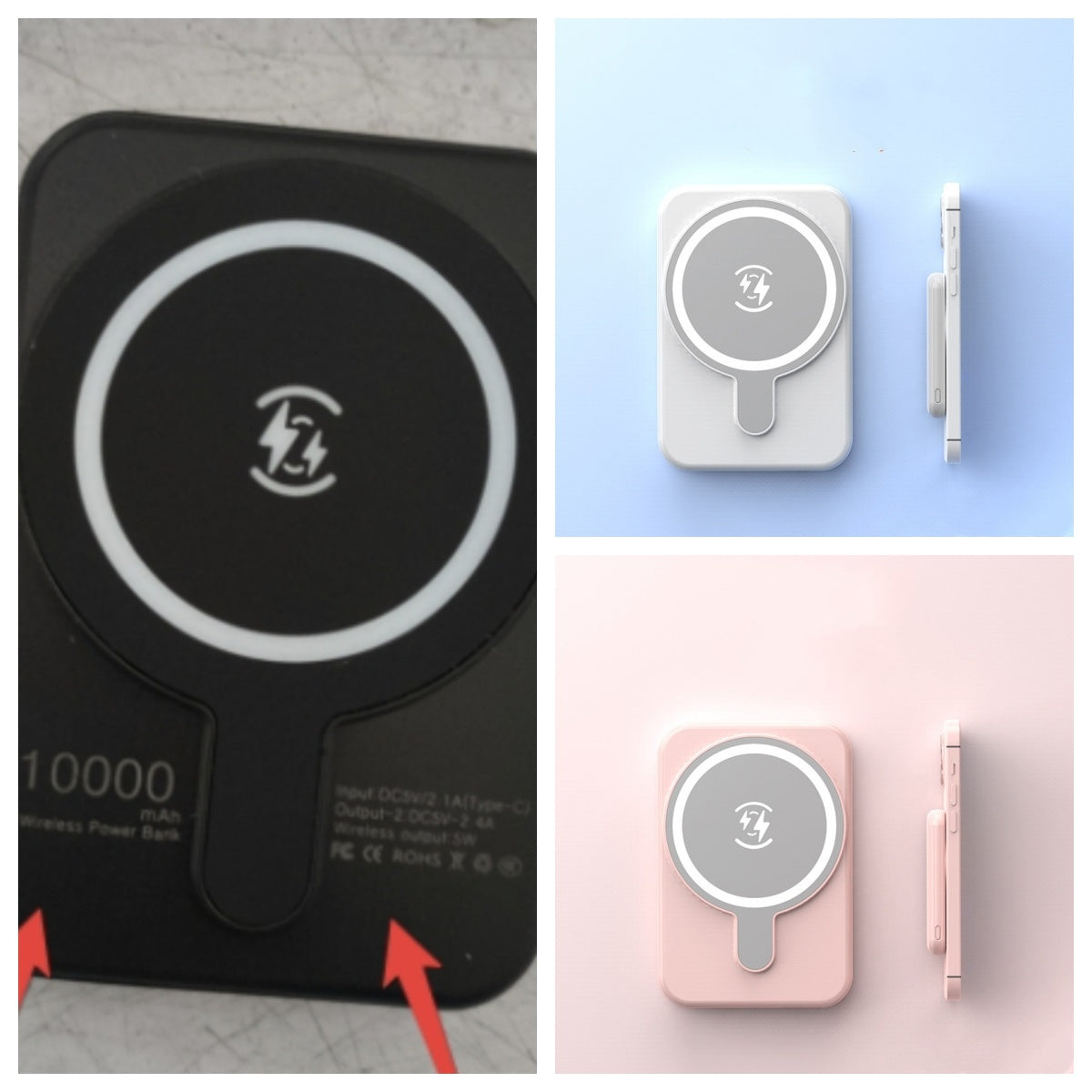 Mini Magnetic Wireless Power Bank – 5000mAh Fast Charging