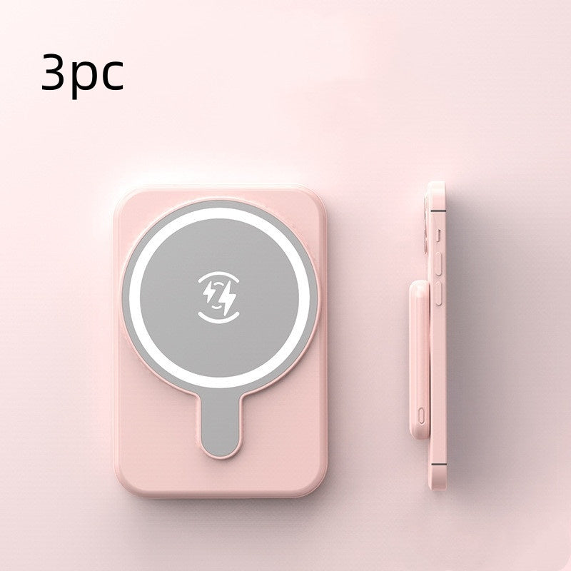 Mini Magnetic Wireless Power Bank – 5000mAh Fast Charging