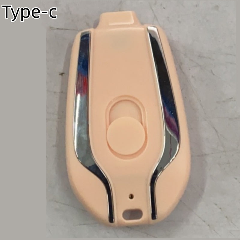 Mini Keychain Power Bank – 1500mAh Type-C Fast Charger