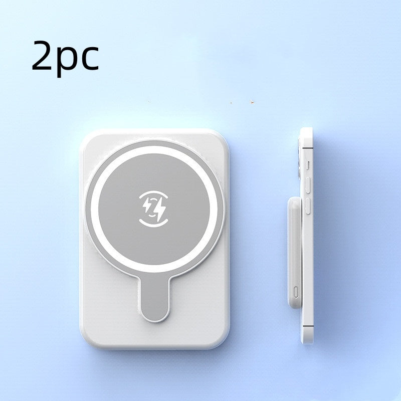 Mini Magnetic Wireless Power Bank – 5000mAh Fast Charging