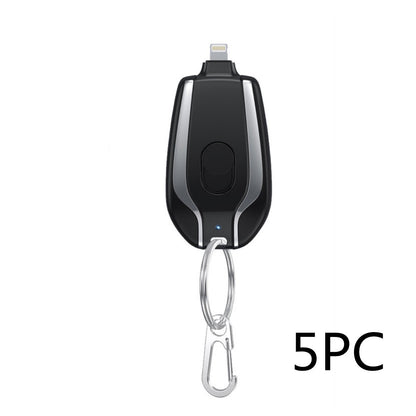 Mini Keychain Power Bank – 1500mAh Type-C Fast Charger